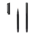 Stylo rétractable en acier inoxydable de luxe Logo sur mesure Black Carbon Fibre Ballpoint Point avec boîte cadeau parfaite pour les hommes
